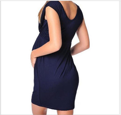 Bodycon Dress Maternity-Clothes Sexy Summer Pregnant-Women New-Fashion Sleeveless Solid