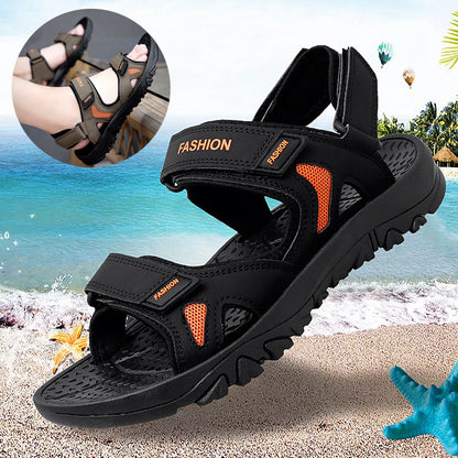 Velcro Sandals Men Summer Breathable Beach Shoes