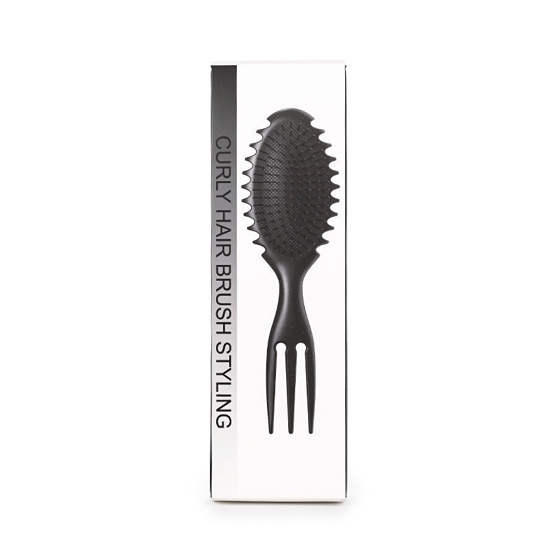 Curl Defining Bounce Hair Brush Barbershop Boar Bristle Comb Detangling Shaping Hairbrushes Professional Salon Home Styling Comb